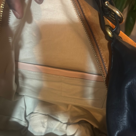 Suede Etienne Aigner Hobo Bag - Mustard - Picture 6 of 8